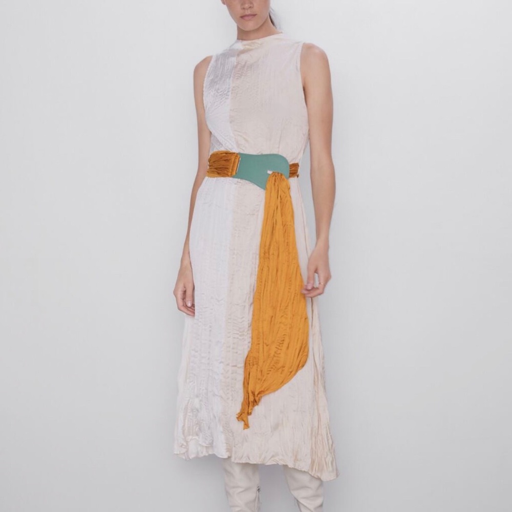 Zara Wrinkle Effect Dress